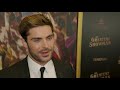 The Greatest Showman: Zac Efron 'Phillip Carlyle' Red Carpet Interview