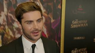 The Greatest Showman: Zac Efron "Phillip Carlyle" Red Carpet Interview | ScreenSlam