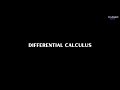 Differential Calculus - Motion in a Straight Line