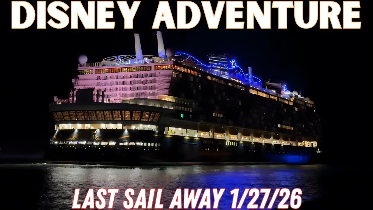 Farewell Disney Adventure | Final Departure from Port Canaveral (Jan. 27, 2026)