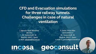 CFD and Evacuation simulations for three railway tunnels