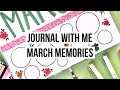 Journal With Me | March 2021 Memory Page in my Archer & Olive Bullet Journal | Memory Keeping