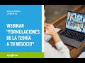 Webinar &quot;Formulaciones: de la teoría a tu negocio&quot;