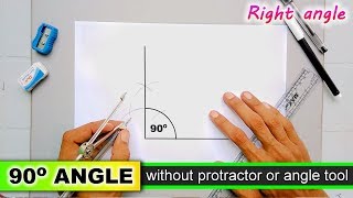 Famous how to draw right angle without protractor 90 degree angle Profile