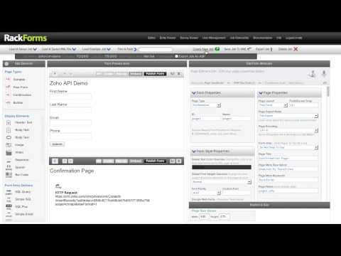 RackForms Extensibility With Zoho CRM API Calls