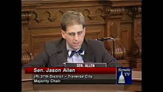 Sen. Jason Allen at Senate Hearings in 2003