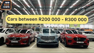 PROPER Cars Between R200 000  R300 000 at Webuycars !!