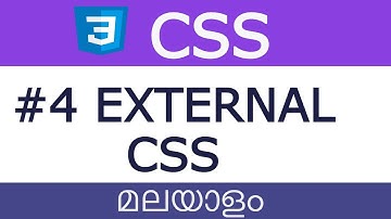 Part 4 | CSS Malayalam Tutorial   | External CSS