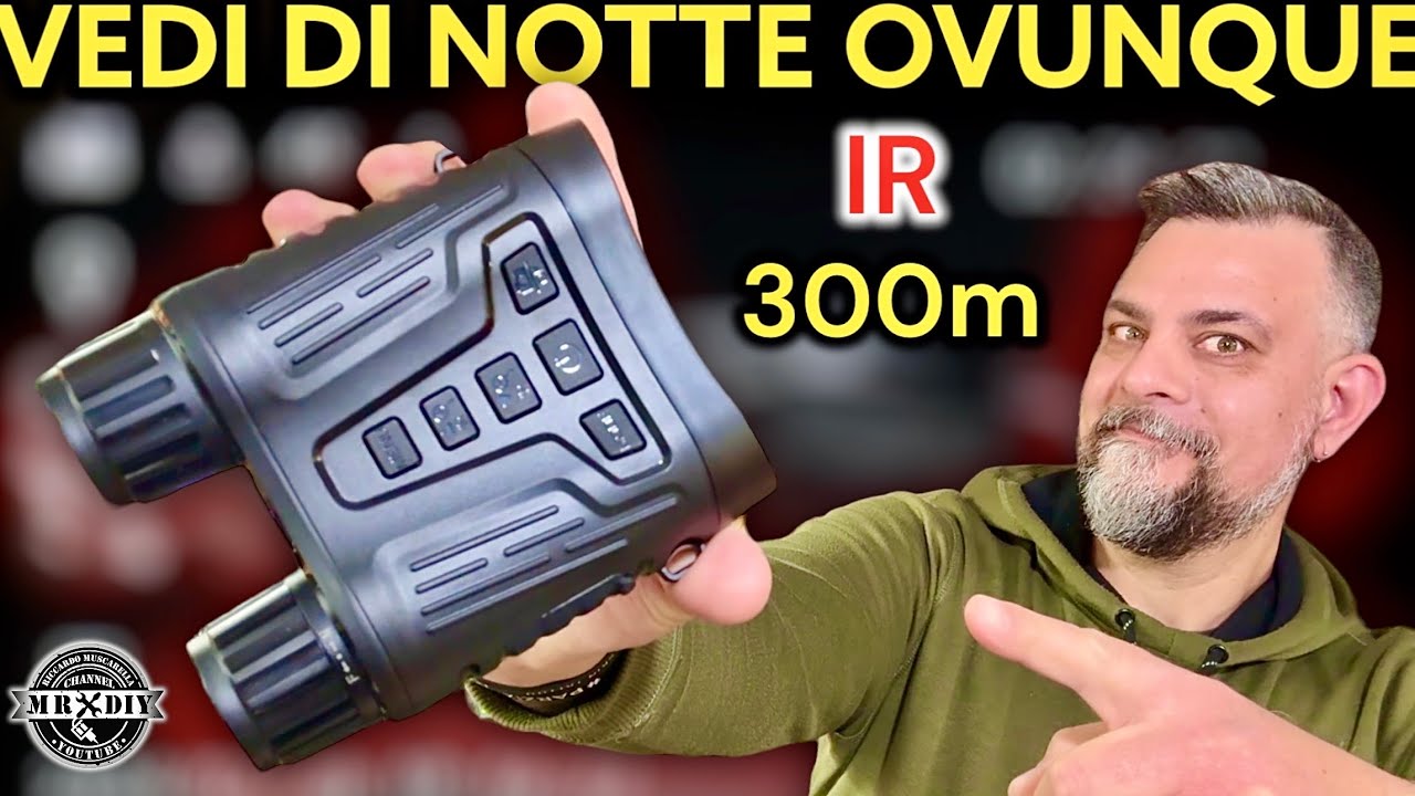 Binocolo Visione Notturna 4K HD - Con Infrarossi, Zoom 5X, Ricaricabile Per Caccia E Birdwatching - Foto 3