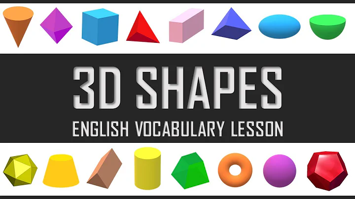 3D Shapes Vocabulary | Learn Three-Dimensional Shapes Vocabulary for Kids and Beginners.
