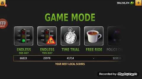 Traffic racer.Game Mode:Endless Two way,Location:Autumn.