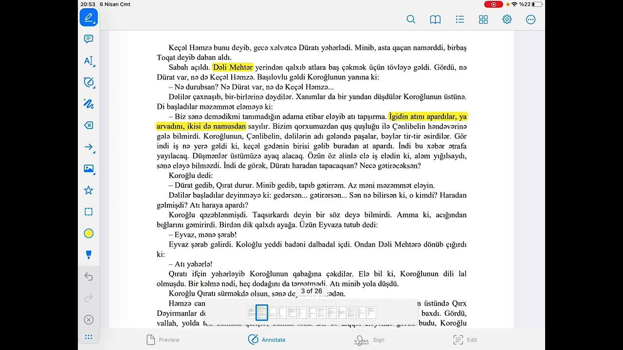 “Həmzənin Qıratı qaçırması”qolu (DİM-in yeni əlavə etdiyi)