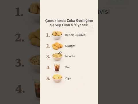 Çocuklarda zeka geriliğine sebep olan 5 yiyecek !