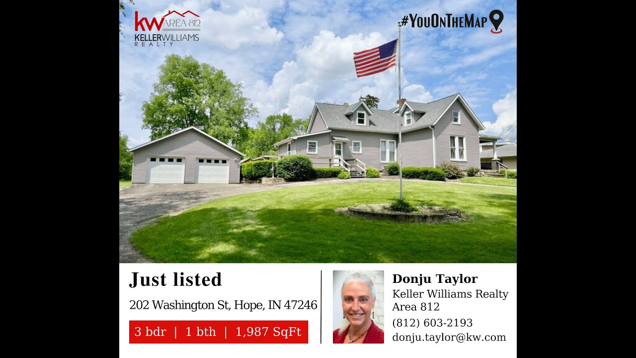 SOLD - 202 Washington St, Hope, IN 47246