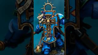 Storm shield patterns! #paintingwarhammer #miniaturepainting #40k #spacemarines  #ultramarines