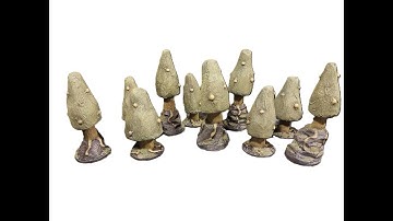 Mushroom Scatter Terrain for EZD6, Dungeons and Dragons, Pathfinder and Warhammer