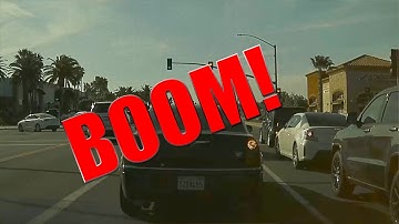 DASH CAM CAR CRASH caught on my tesla model 3
