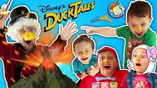 DUCKTALES VOLCANO SCIENCE EXPERIMENT Prank on SCROOGE McDUCK FUNnel Vision Skit