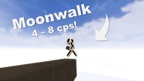 How to Moonwalk bridge in Minecraft (with low cps!) Tutorial