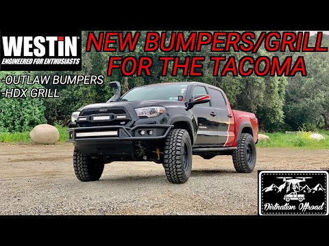 Toyota Tacoma makeover! Westin Automotive Outlaw Bumpers/HDX Grill Install!
