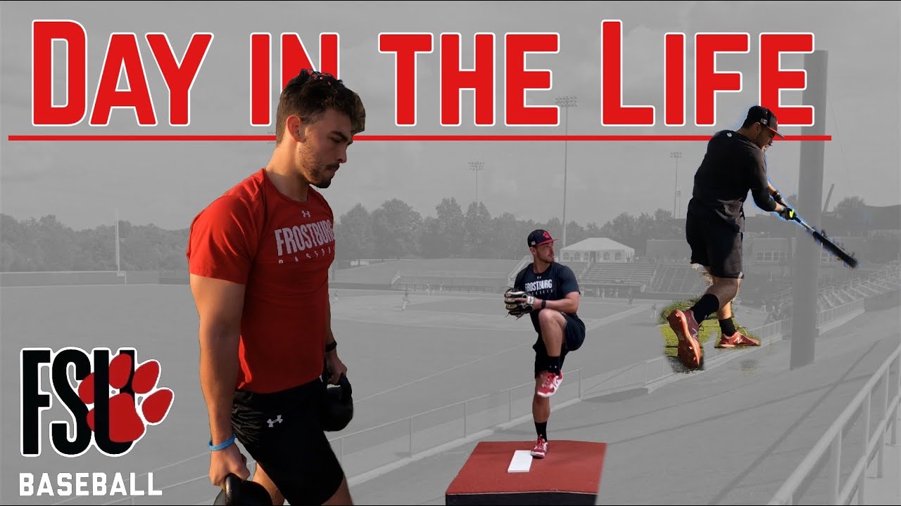 Barely Surviving a Team Challenge | Practice with a GoPro | Day in the Life of a D2 Baseball Player
