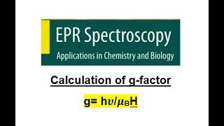 EPR data plotting || Calculation of g-factor || Electron paramagnetic resonance spectroscopy.