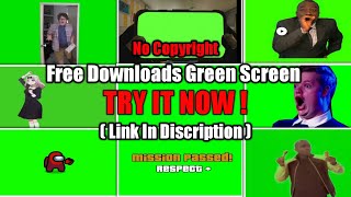 Top20 |Green Screen effects | Free Green Screen Download link| No copyright | Chroma key | amoung us