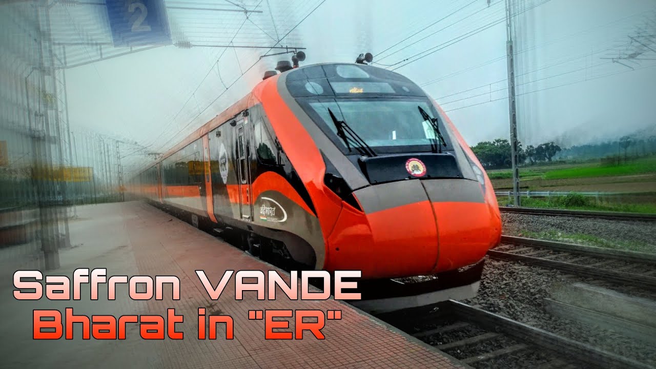 RARE 😲- THE SAFFRON VANDE BHARAT VISITE "ER" | (HOWRAH-PATNA VANDE BHARAT WITH SAFFRON RAKE🧡)