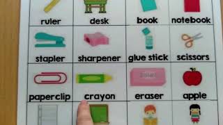 Vocabulario de material escolar en inglés - Open English