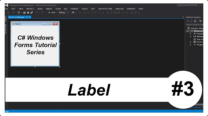 C# Tutorial de Windows Forms #3 - Label