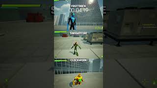 Clockwork VS Swampfire VS Fasttrack fall or jump Test comment task ben 10 #shorts #ben10