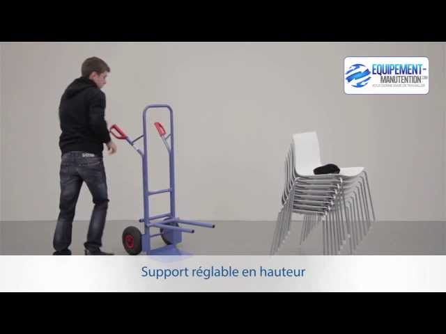 STANDERS - Diable pliable - Chariot pliable - Réglable en hauteur