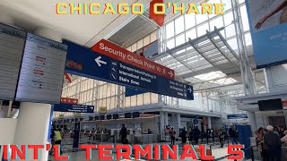 Chicago O'Hare Int'l Airport (ORD) Terminal 5, Airlines, Int'l Arrivals, Ground Transportation