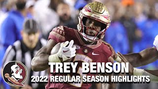 Trey Benson 2022 Regular Season Highlights | Florida State RB