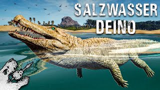 SALTWATER - Deinosuchus hunts for big prey in the OCEAN 🌊🐊 - The Isle screenshot 5