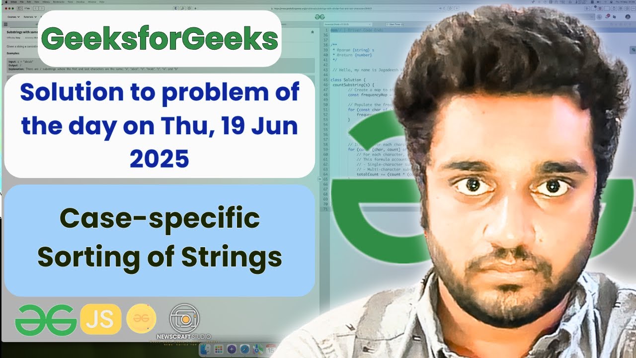 Case-specific Sorting of Strings solved in JS | GeeksforGeeks | POTD ...