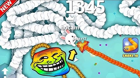 The Big Bunny Snake Died Like A Noob In Snake.Io! Epic Snakeio Gameplay