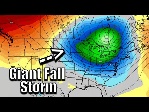 A Giant Fall Storm Is Coming ~ Very Cold Temperatures and Rains - YouTube
