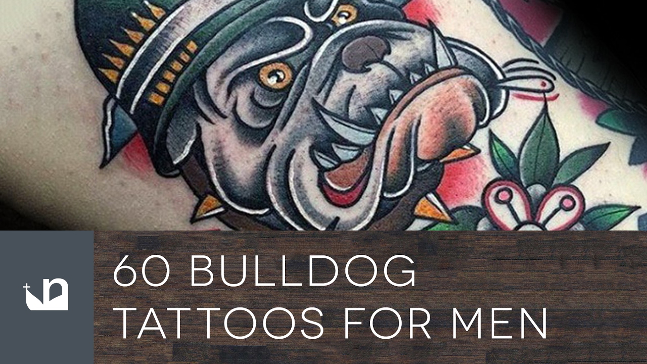 Bulldog tattoo design Sticker for Sale by Jamiee6610  Redbubble