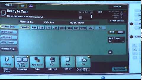 MFP Job Shops - Scan - Program One Touch Button