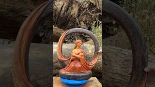 Masterpiece The Goddess Of The Forest  artinwo woodstatue woodscraft woodworking carving