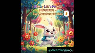 Learn English with Bunny Lila | Fun Worksheet for Kids (Ages 4–6) #funkidsenglish  #worksheetworks