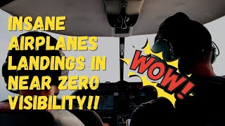 Insane Low Visibility Landings Pit View Ils Catiii Extreme Landings