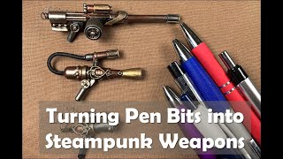 Steampunk Weapons made from pen bits