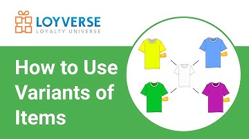 How to Use Variants of Items in Loyverse POS