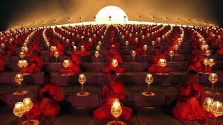 Буддийские монахи поют мантру ОМ перед погружением в Нирвану. Мантра-медитация очищает от негатива