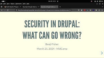 Security in Drupal: what can go wrong?