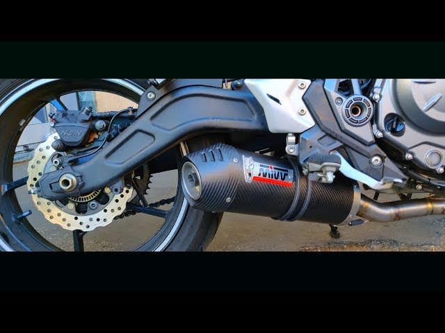 Kawasaki Z650 Mivv Oval install and sound comparison