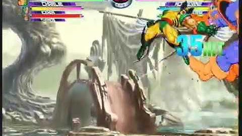 MvC2: Wolverine double snap to Assist Kill by Dereklearnslow [Match Start]