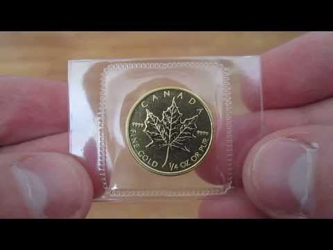 1/4 Oz Canadian Gold Maple Leaf .9999 Fine